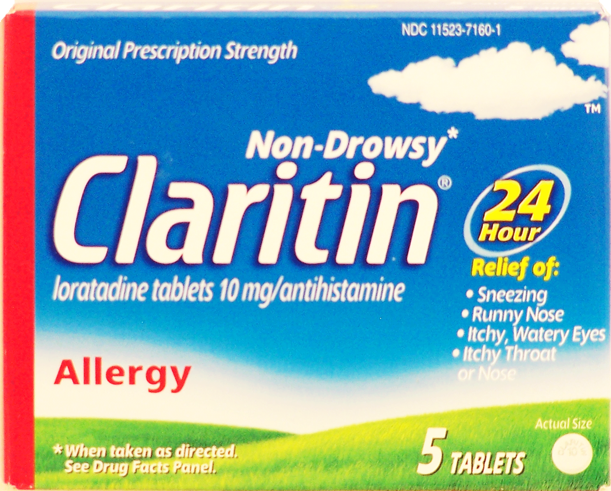 Claritin Original non-drowsy relief of sneezing, runny nose .. tablets 24 hour Full-Size Picture